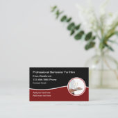 トレンディーカードを雇うための上品なバーテンダー 名刺 (スタンド正面)