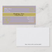 トレンディーカード及び金ゴールド名刺テンプレート 名刺 (正面/裏面)