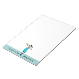 トレンディーカール美しいファッション女性スタイリスト ノートパッド