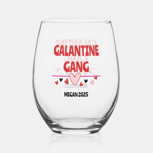 トレンディーガレンティーズデイワイングラスデカールfor Besti ステムなしワイングラス (裏面)