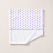 トレンディーガーリーのかわいい名前の魔法の一角獣 バスタオルセット (ウォッシュタオル)