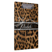 トレンディーガーリーのよフェイクうな茶色の黒豹 クリップボード (右)