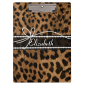 トレンディーガーリーのよフェイクうな茶色の黒豹 クリップボード (正面)