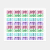 トレンディーガーリーグリッターシッモダンクパーソナライズされた名 ラベル (シート)