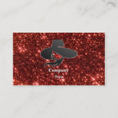 トレンディーガーリーグリッタースパークルズエレガントクラシー 名刺 (裏面)