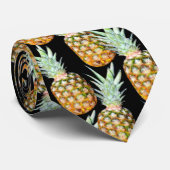 トレンディーガーリーシックな熱帯の夏の果実パイナップル ネクタイ (ロール)