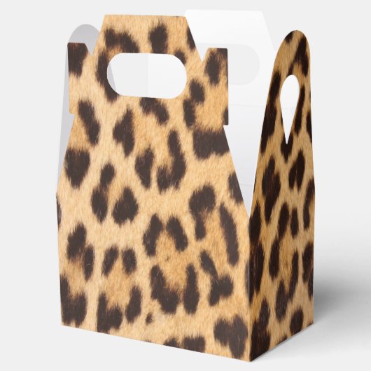 トレンディーガーリーシックな野生のサファリレオパード柄 フェイバーボックス (オープン)