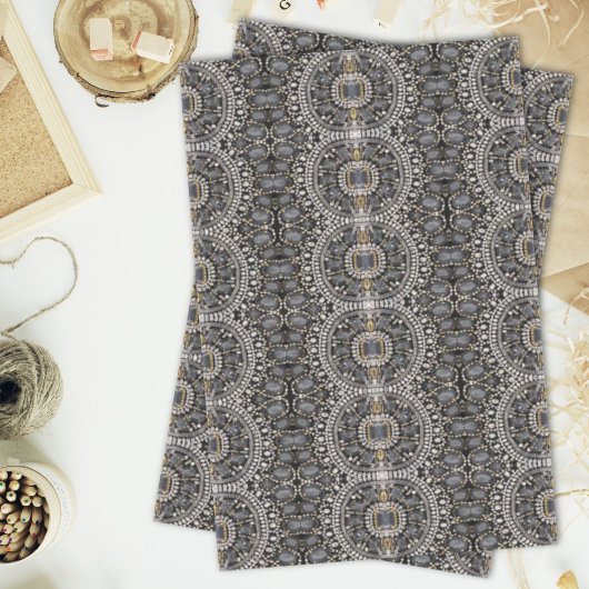 トレンディーガーリーシックファッションヴィンテージブラックアートデコ 薄葉紙