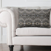 トレンディーガーリーシックファッションヴィンテージ白黒 ランバークッション