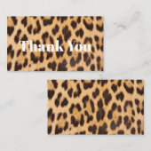 トレンディーガーリーシックsafari leopard print 感謝していyou ノートカード (正面/裏面)