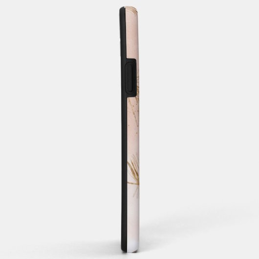 トレンディーガーリーピンク&金ゴールドガールボス名 Case-Mate iPhoneケース (裏面/右)