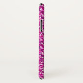 トレンディーガーリーホットピンクグリッターパーソナライズされた Case-Mate iPhoneケース (裏面/右)