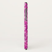 トレンディーガーリーホットピンクグリッターパーソナライズされた Case-Mate iPhoneケース (裏面/左)