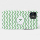 トレンディーガーリーライムグリーン山形ジグザグパターン Case-Mate iPhoneケース (裏面(横))