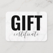 トレンディーガーリー大理石ビジネスギフト券 名刺 (正面)