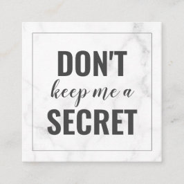 トレンディーガーリー大理石ビジネス紹介カード 紹介カード