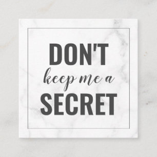 トレンディーガーリー大理石ビジネス紹介カード 紹介カード