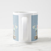 トレンディーガーリー私は私の母を愛 ジャンボコーヒーマグカップ (裏面)