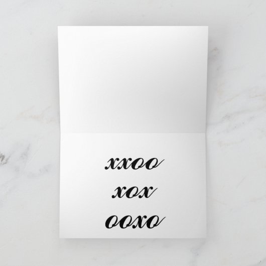 トレンディーガールハートバレンタイン サンキューカード (内部)