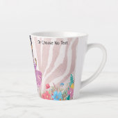 トレンディーガールファッションシックフローラバラ金ゴールドグリッター カフェラテマグ (右)