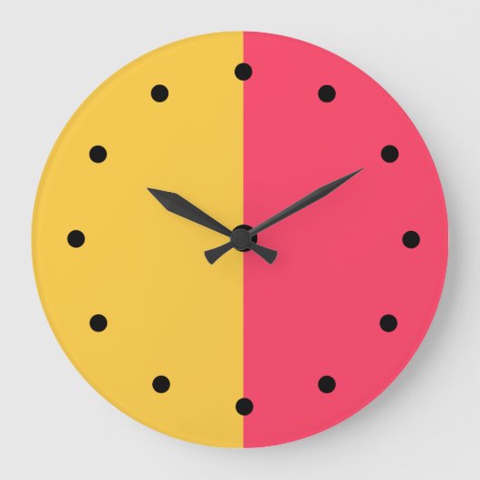 トレンディーキモダンッチンアクリル壁掛け ラージ壁時計 (正面)