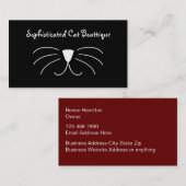 トレンディーキャットブティスタイリッシュック名刺 名刺 (正面/裏面)
