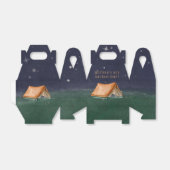 トレンディーキャンプアウトスリーポバーボーバースデーパーティー フェイバーボックス (折り畳みなし)