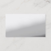 トレンディーキュートグレーホワイトシックな名刺 名刺 (裏面)