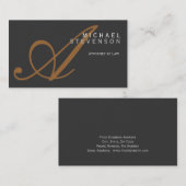 トレンディーキュートプレーンシック弁護士名刺 名刺 (正面/裏面)