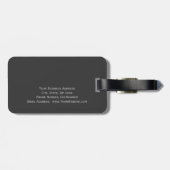 トレンディーキュートプレーンモノグラム弁護士 ラゲッジタグ (裏面横)