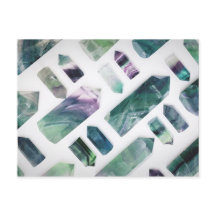 トレンディーキュート緑色蛍石結晶パターン