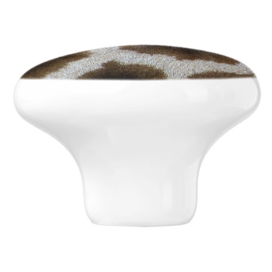 トレンディーキリンの毛皮スキン – リッチエレガントファッション セラミックノブ (側面)