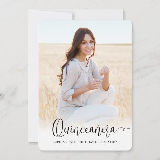 トレンディーキンセアニラ台本2写真15誕生日 招待状 (正面)