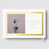 トレンディーギャラリーフォイル写真卒業ゲストブック ゲストブック (裏面)