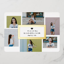 トレンディーギャラリーフォイル卒業編集可能カラーフォイル