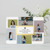 トレンディーギャラリーフォイル卒業編集可能カラーフォイル 箔招待状 (立ち正面)