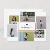 トレンディーギャラリー編集可能カラーフォト卒業 ポストカード (正面/裏面)