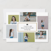 トレンディーギャラリー編集可能カラーフォト卒業 招待状 (正面)