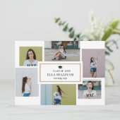 トレンディーギャラリー編集可能カラーフォト卒業 招待状 (スタンド正面)