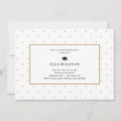 トレンディーギャラリー編集可能カラーフォト卒業 招待状 (裏面)