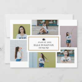 トレンディーギャラリー編集可能カラーフォト卒業 招待状