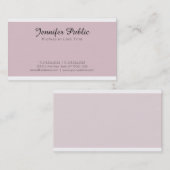 トレンディークモダンリークラシークリエイティブデザインデラックス 名刺 (正面/裏面)