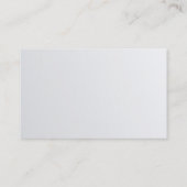 トレンディークモダンリーンデザインシルバーグラモールラグジュアリー 名刺 (裏面)