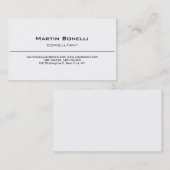 トレンディークラシカル白黒名刺 名刺 (正面/裏面)