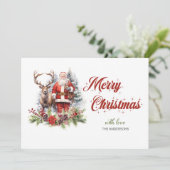 トレンディークラシックサンタとトナカイ シーズンカード (スタンド正面)