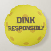 トレンディークラシックピックルおもしろいボールDink ラウンドクッション (正面)