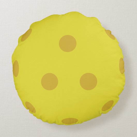 トレンディークラシックピックルおもしろいボールDink ラウンドクッション (裏面)