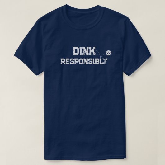 トレンディークラシックピックルおもしろいボールDink Tシャツ (デザイン正面)