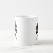 トレンディークラシックブラックオーキッドコーヒーマグ コーヒーマグカップ (中央)