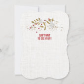 トレンディークラシーポインセツィアクリスマスパーティー 招待状 (裏面)